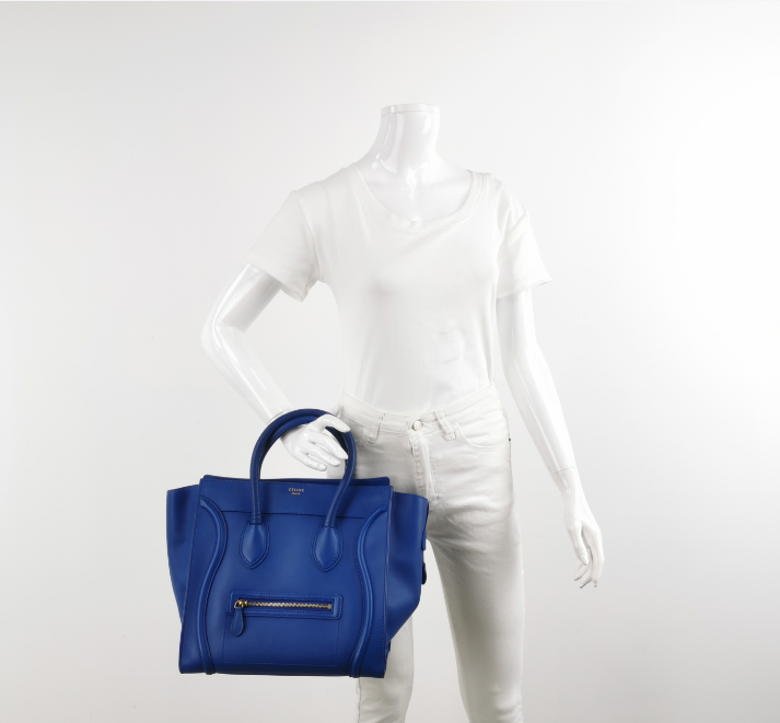 Preloved Celine Luggage Bag mini 30cm blue 250211781058410